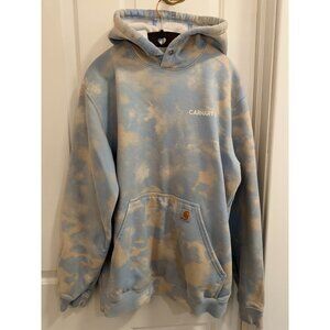 Carhartt Blue Tie Dye Loose Fit Hoodie Men’s Medium